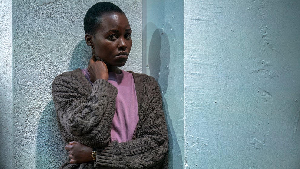 Lupita Nyong'o stars in Off Broadway's "Pre-Existing Condition." (Credit: Jessica Kourkounis)