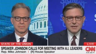Mike Johnson Punts on Jake Tapper’s AI Regulation Question as Industry Calls for Guardrails: ‘China Will Overlap Us’