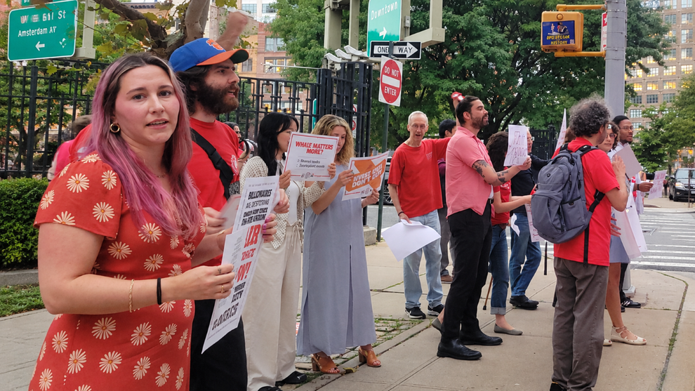 New York Times Guild Protesters