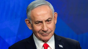 Israel's Prime Minister Benjamin Netanyahu gives a news conference in Jerusalem on June 15, 2026. (Credit: Ronen Zvulun/Getty Images)