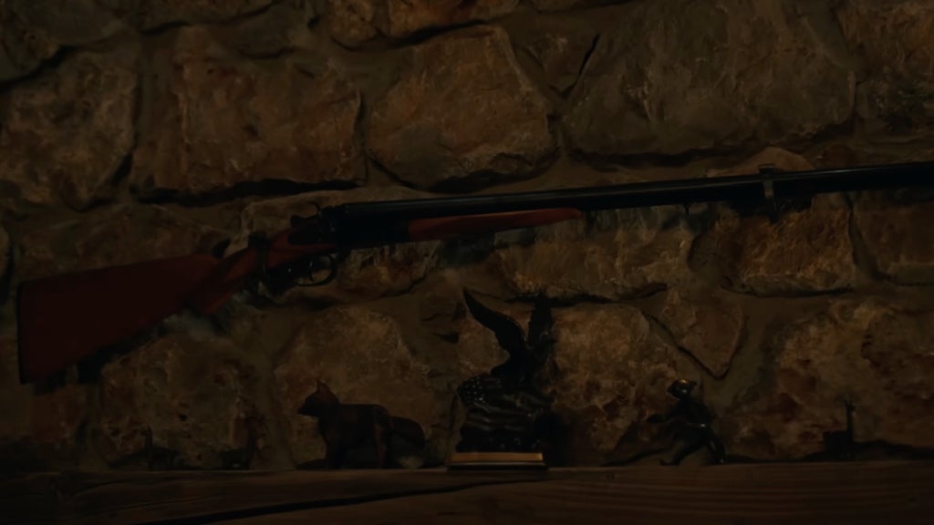 A shotgun in "Resident Evil" (YouTube/Sony Pictures Entertainment)