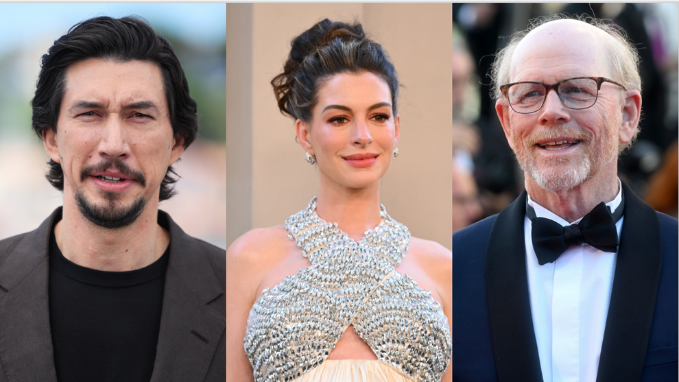 Adam Driver, Anne Hathaway and Ron Howard (Credit: Getty Images)