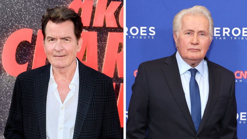 Charlie Sheen (Credit: Unique Nicole/Getty Images) and Martin Sheen (Credit: Cindy Ord/Getty Images for CNN)