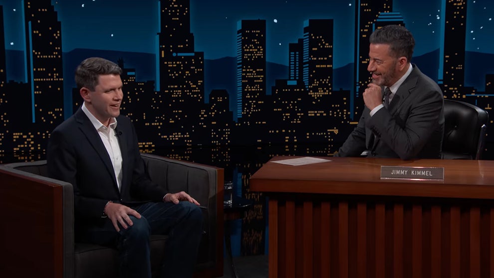 James Talarico and Jimmy Kimmel on 'Jimmy Kimmel Live!'