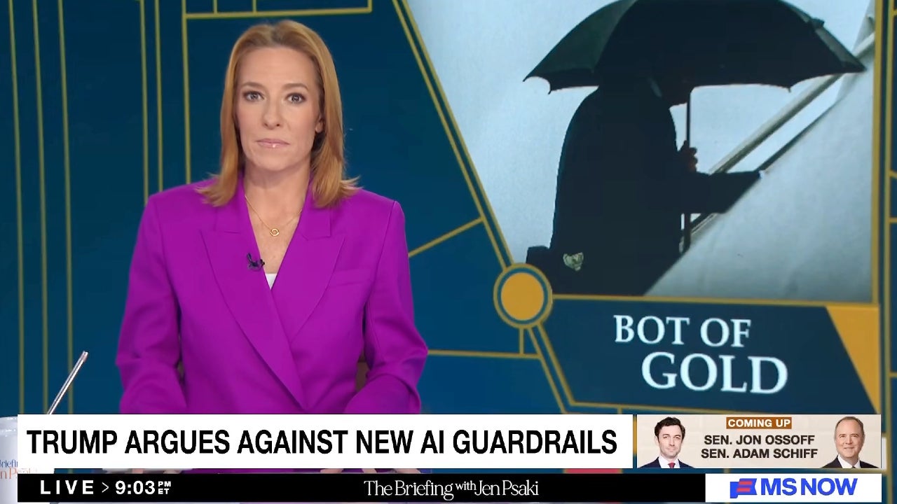 Jen Psaki Argues Trump Doesn’t Even Know What AI Is, It Just ‘Makes Him Feel Powerful’