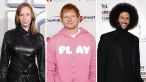 Hannah Einbinder (Credit: Kevin Winter/Getty Images) Ed Sheeran (Credit: Arturo Holmes/Getty Images for iHeartRadio) and Colin Kaepernick (Credit: Arturo Holmes/Getty Images for The Gordon Parks Foundation )