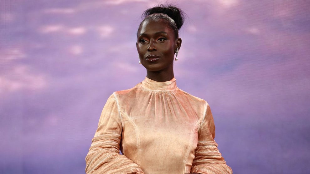 Jodie Turner-Smith poses upon arrival for the global premiere of the film 'Digger' in Leicester Square in central London on September 22, 2026. (Credit: Henry NICHOLLS / AFP via Getty Images)