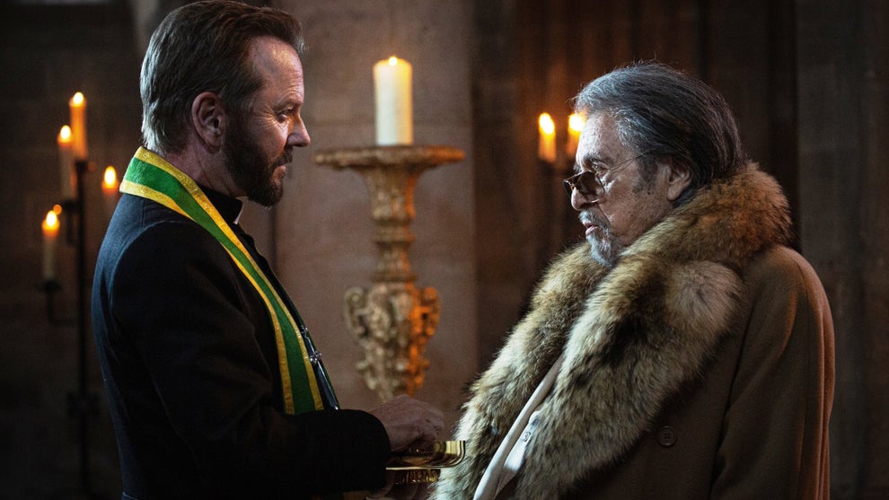 Kiefer Sutherland and Al Pacino in "Father Joe"