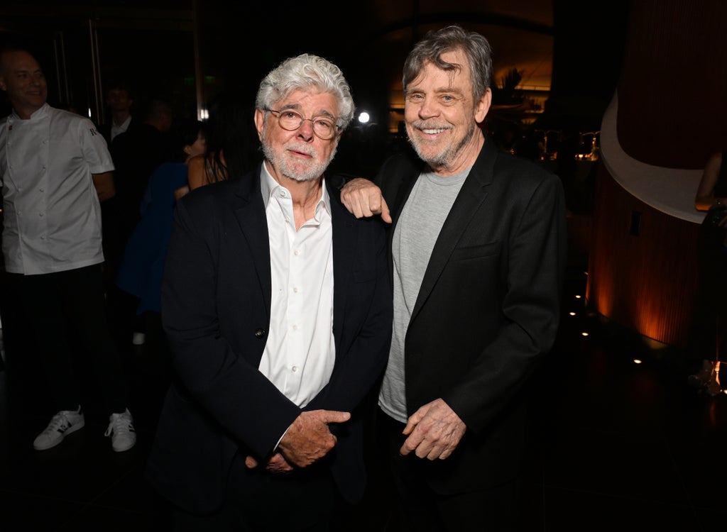 George Lucas and Mark Hamill