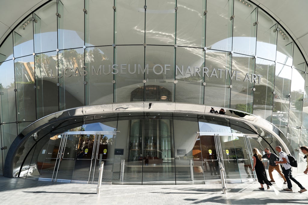Lucas Museum of Narrative Art entrance