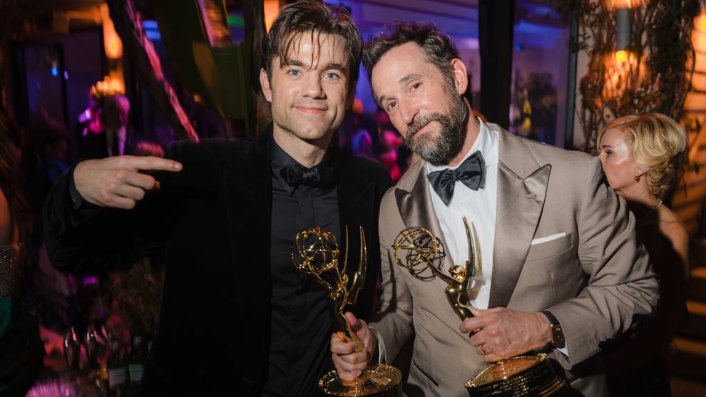 Patrick Ball and Noah Wyle at the HBO Max Emmys afterparty
