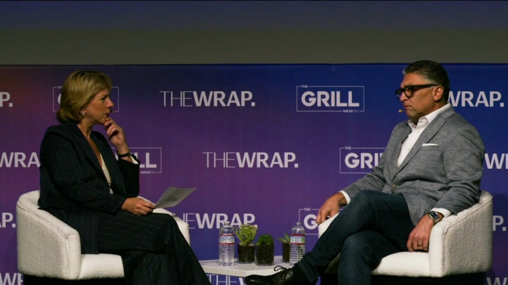 TheWrap editor-in-chief Sharon Waxman interviews Paramount's chief legal counsel Makan Delrahim at TheGrill conference