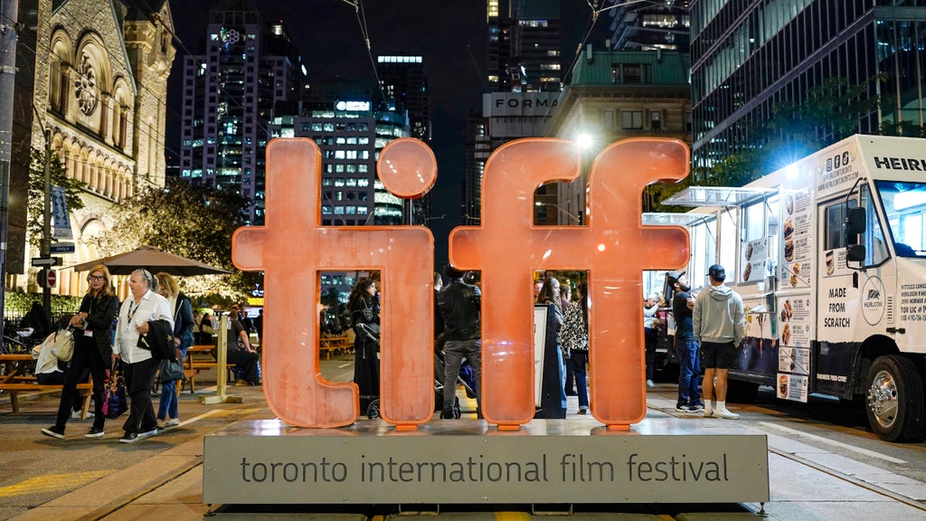 The TIFF statue at the 2025 festival