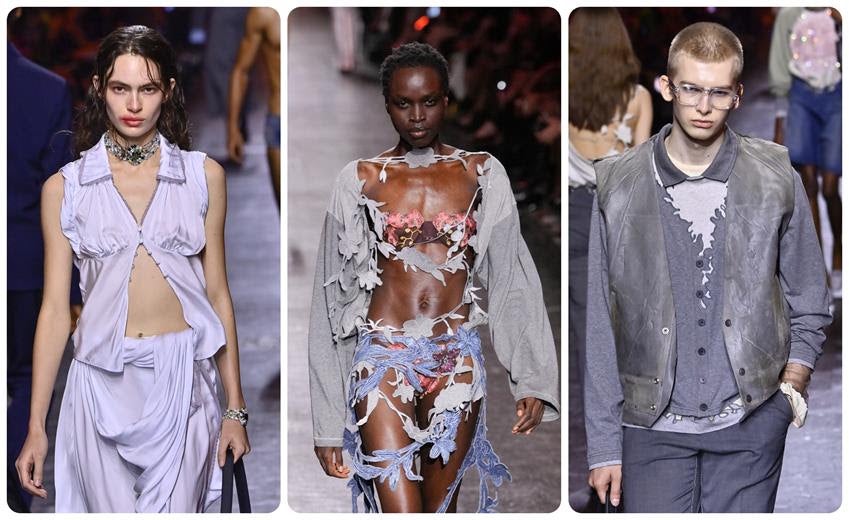 Looks from the Diesel Spring 2027 show Sept. 22, 2026 in Milan, Italy. Source: Getty