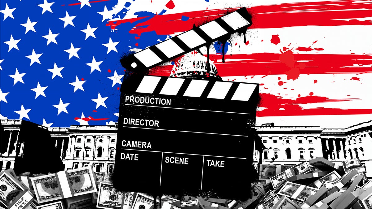clapboard California film and TV tax credit American Flag