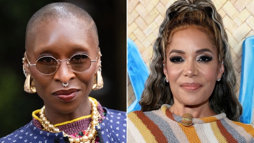 Left: Cynthia Erivo (Laurent Hou/Hans Lucas/AFP via Getty Images), Right: Sunny Hostin (Kevin Mazur/Kevin Mazur/Getty Images for Disney)