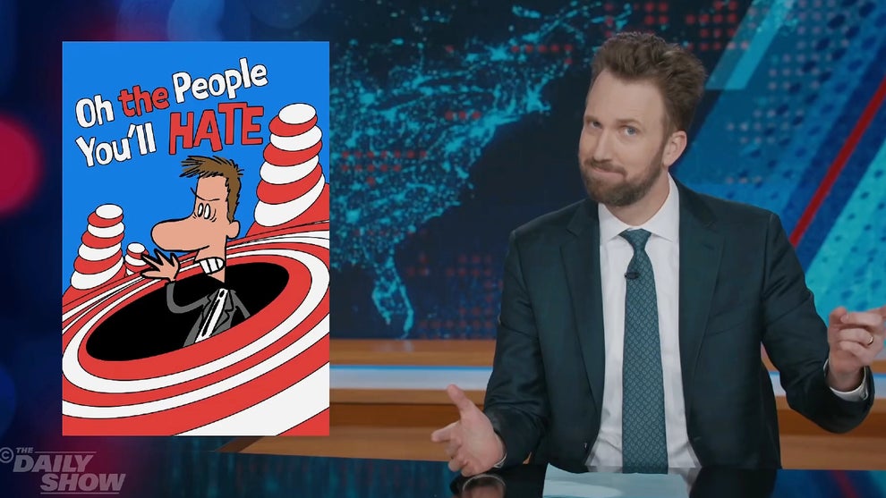 Jordan Klepper hosts the Oct. 1, 2026 edition of "The Daily Show" (Comedy Central)