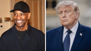 Donald Trump shared a fake quote from Denzel Washington calling the president a "great friend." (Credit: Getty Images)