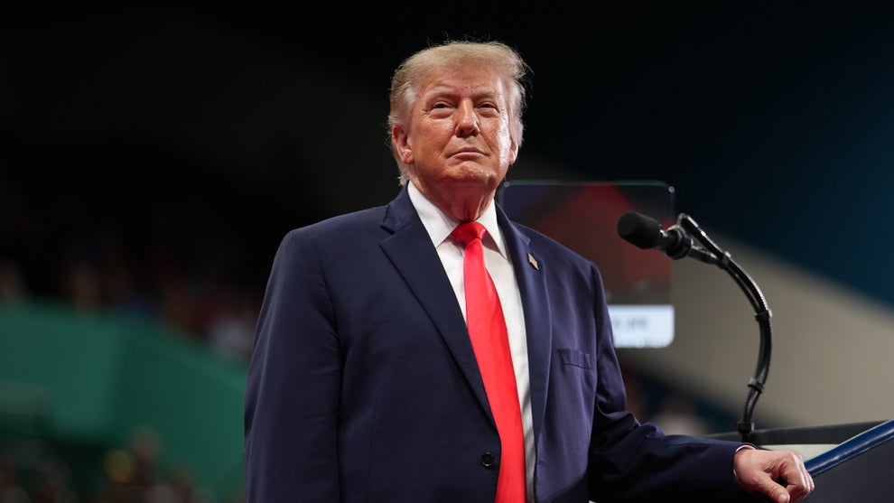 Donald Trump at an Oct. 30 rally in Florida (Photo by Andrew Harnik/Getty Images)