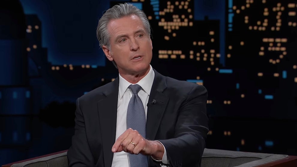 California Governor Gavin Newsom appears as a guest on the Oct. 28, 2026 edition of "Jimmy Kimmel Live!" (ABC)