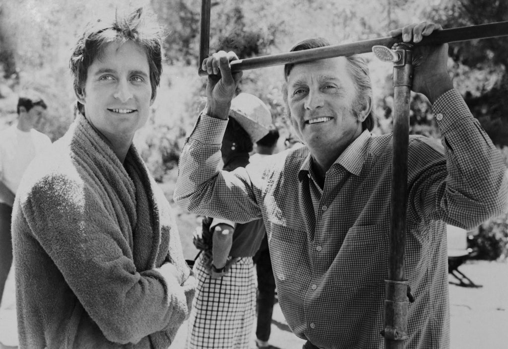 Kirk and Michael Douglas