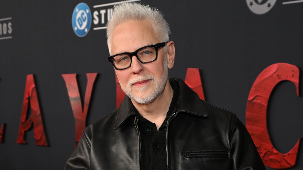 James Gunn attends the "Clayface" Los Angeles World Premiere at Hollywood Legion Theater on October 13, 2026 in Los Angeles, California. (Michael Kovac/Getty Images for Warner Bros. Pictures)