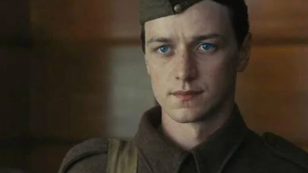 James McAvoy in "Band of Brothers" (Credit: HBO)
