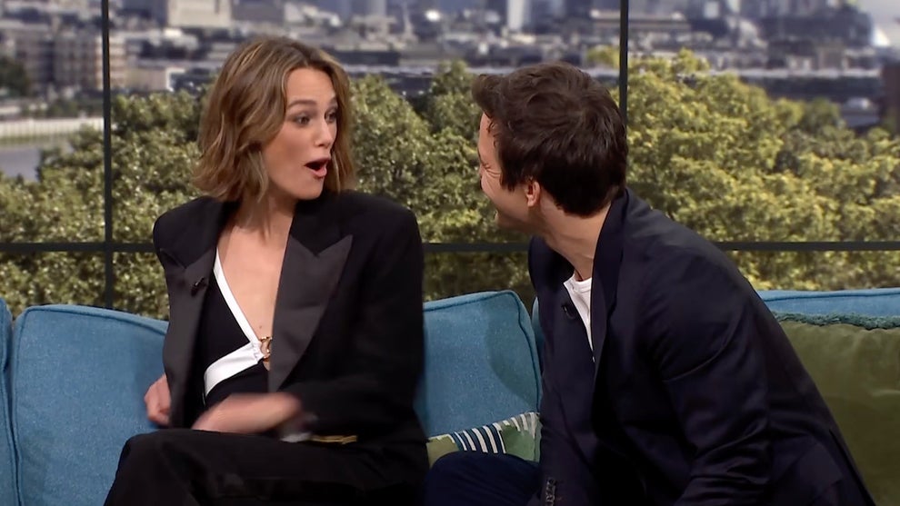 Keira Knightley and Luke Thompson (Credit: ITV)