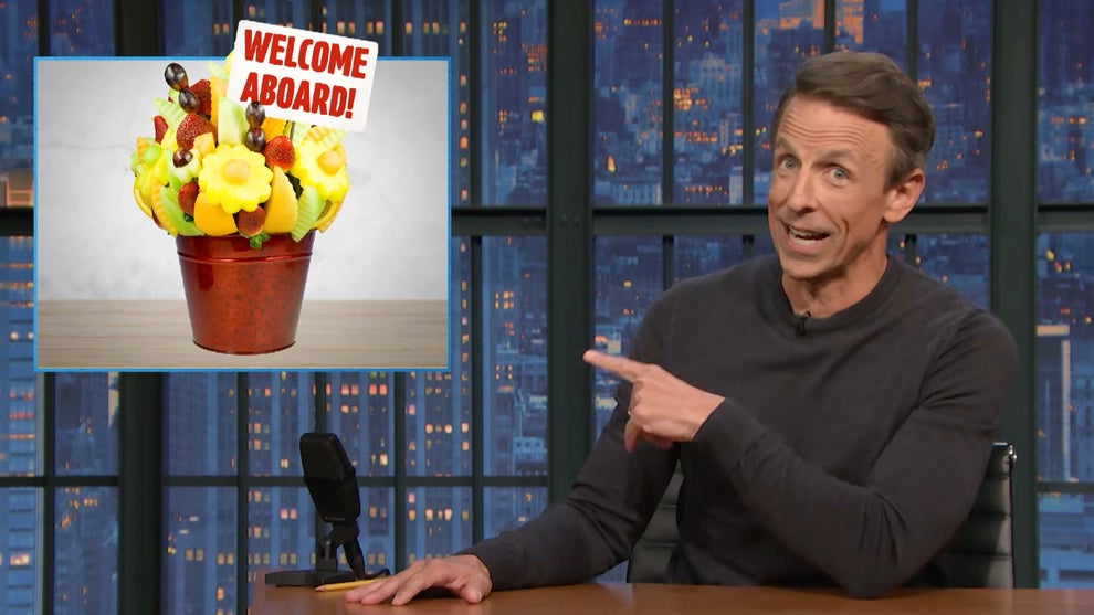 Seth Meyers hosts the Oct. 19, 2026 edition of "Late Night" (NBC)