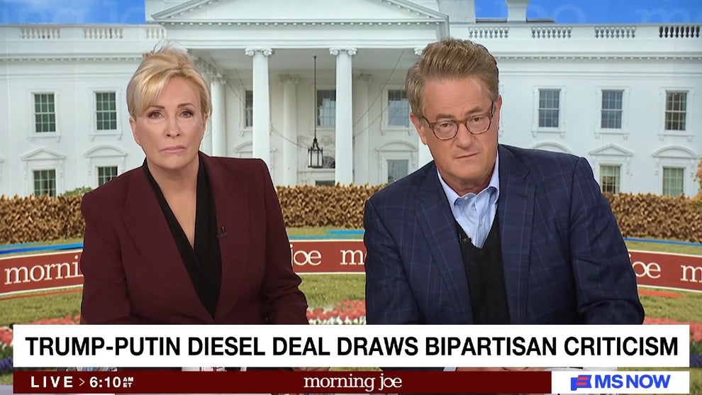 Mika Brzezinski and Joe Scarborough co-host the Oct. 13, 2026 edition of "Morning Joe" (MS NOW)