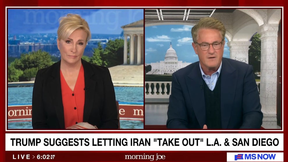 Mika Brzezinski and Joe Scarborough co-host the Oct. 6, 2026 edition of "Morning Joe" (MS NOW)