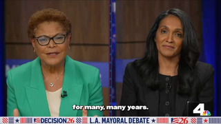 Final LA Mayoral Debate: Nithya Raman Questions Karen Bass’ Motivation to Back Film Tax Credits
