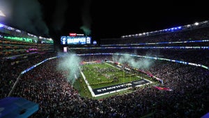 Confetti fills the stadium after the Seattle Seahawks win Super Bowl LX against the New England Patriots at Levi's Stadium on February 08, 2026 in Santa Clara, California. (Ishika Samant/Getty Images)