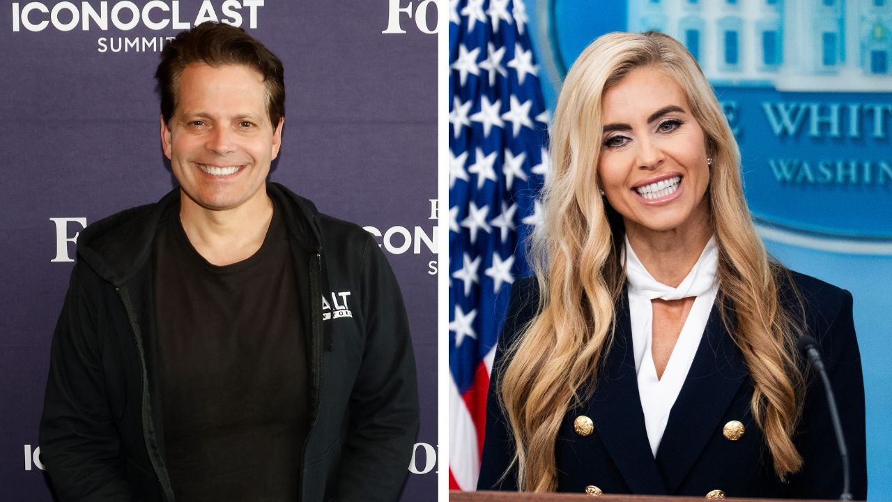 Anthony Scaramucci (Credit: Taylor Hill/Getty Images) and White House Press Secretary Katie Zacharia (Credit: Tom Williams/CQ-Roll Call, Inc via Getty Images)