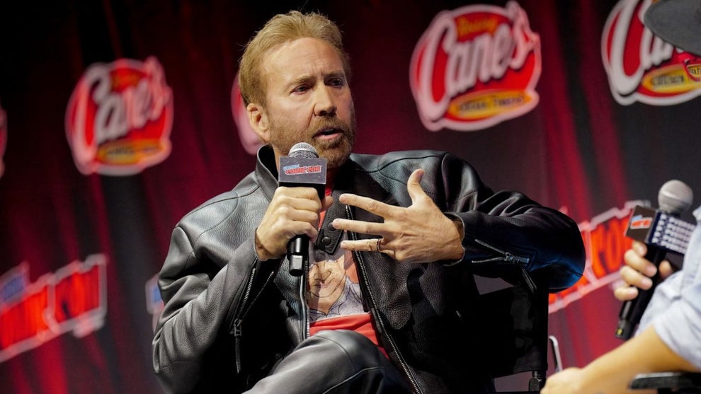 Nicolas Cage speaks onstage at Spotlight on Nicolas Cage during New York Comic Con 2026 at Javits Center on October 10, 2026 in New York City. (Photo by Craig Barritt/Getty Images for ReedPop)