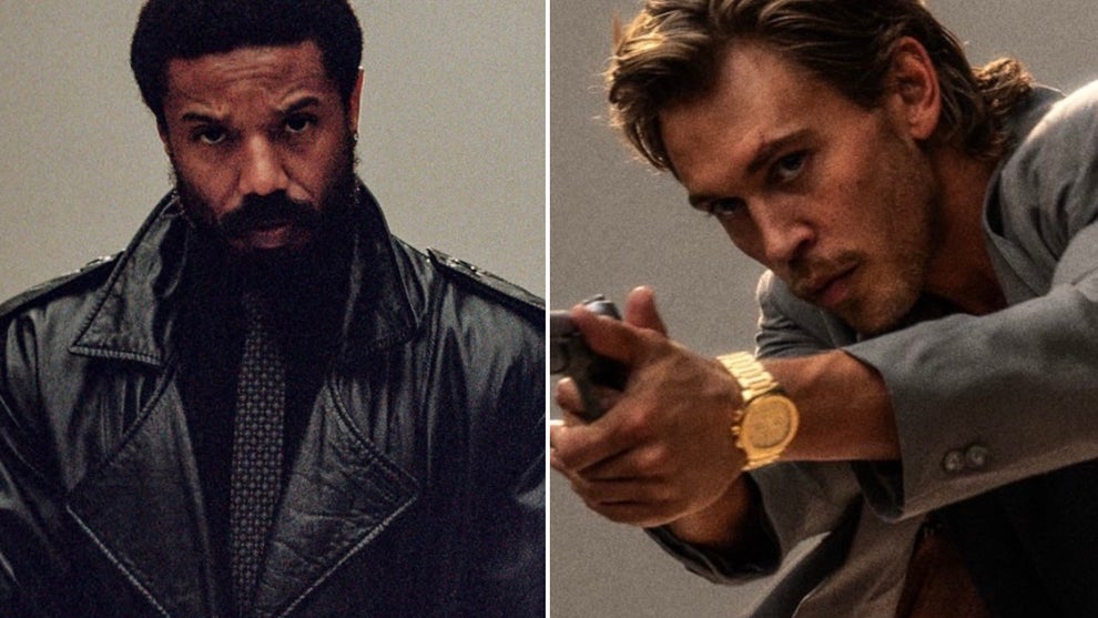 Michael B. Jordan and Austin Butler in "Miami Vice '85"