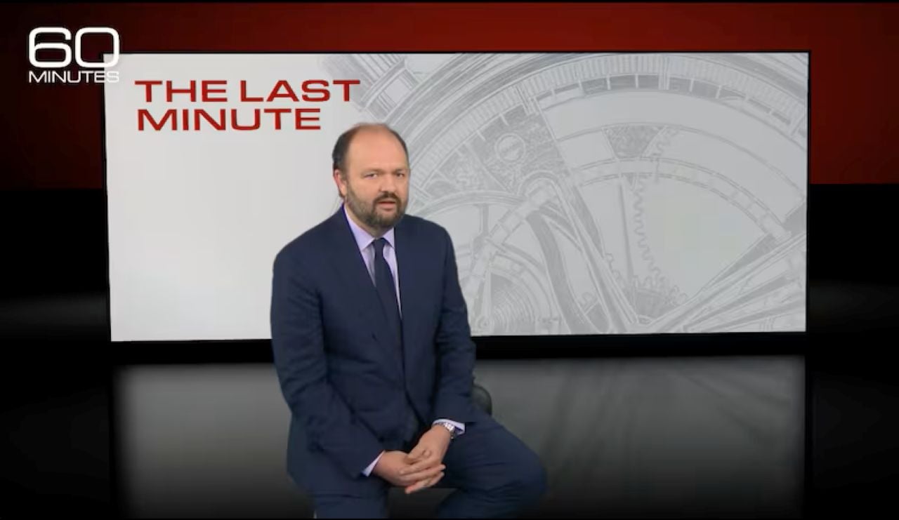 new 60 Minutes correspondent Ross Douthat during his debut on the show's season premiere closing segment, "The Last Minute," which aired on September 13, 2026