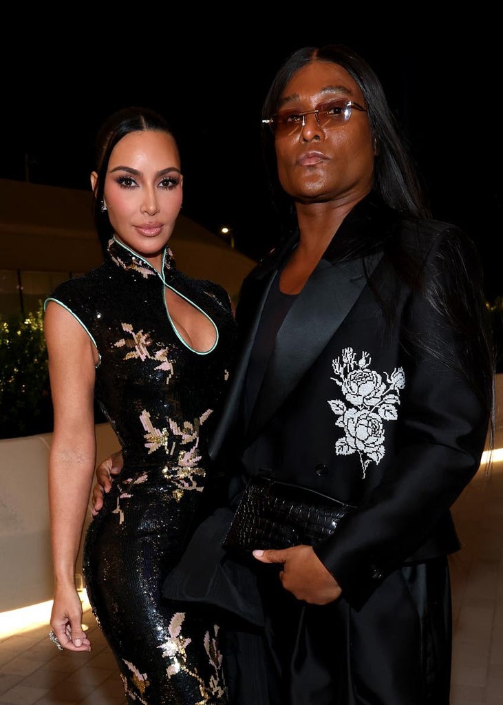 Kim Kardashian and Law Roach attend the Lucas Museum of Narrative Art Opening Night Sept. 19, 2026 in Los Angeles, Calif. Source: Getty