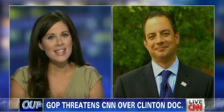 CNN’s Erin Burnett Confronts GOP’s Reince Priebus Over Hillary Clinton Doc Threats (Video)