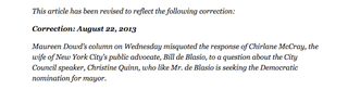 Maureen Dowd Misquote Spawns Big NYT Print Correction