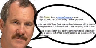 Russ Stanton Rants Against Wrap Reporter Over KPCC Story; Issues Career Advice