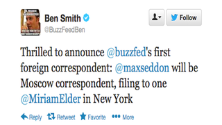 BuzzFeed Hires Its First Foreign Correspondent