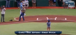Carly Rae Jepsen’s First Pitch Juuust a Bit Outside (Video)