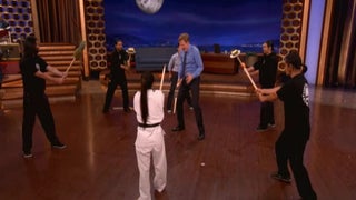 Conan O’Brien Goes Teenage Mutant Ninja Turtle on His Audience (Video)
