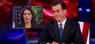 Stephen Colbert Sends Michele Bachmann Off with Not One, But Two Cupcakes (Video)