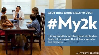 Obama Takes Fiscal Cliff Battle to Social Media