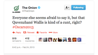 Onion Apologizes for Tweet Calling Quvenzhané Wallis a ‘C—‘ (Updated)