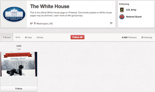 White House Joins Pinterest