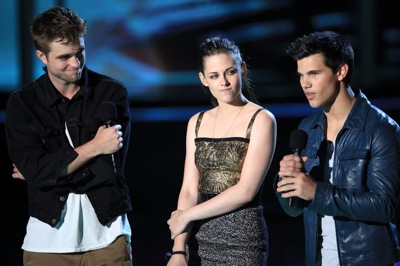 Robert Pattinson Kristen Stewart and Taylor Lautner